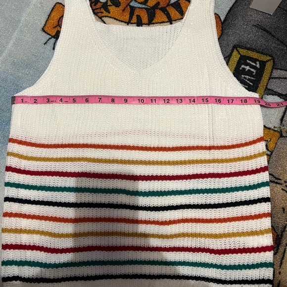 Sweater Tank Top Striped - Picture 3 of 3